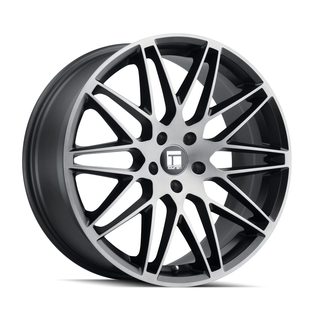 TWG TOUREN TR75 (3275) MATTE BLACK BRUSHED WITH DARK 18X8 5-100 40MM 56.1MM