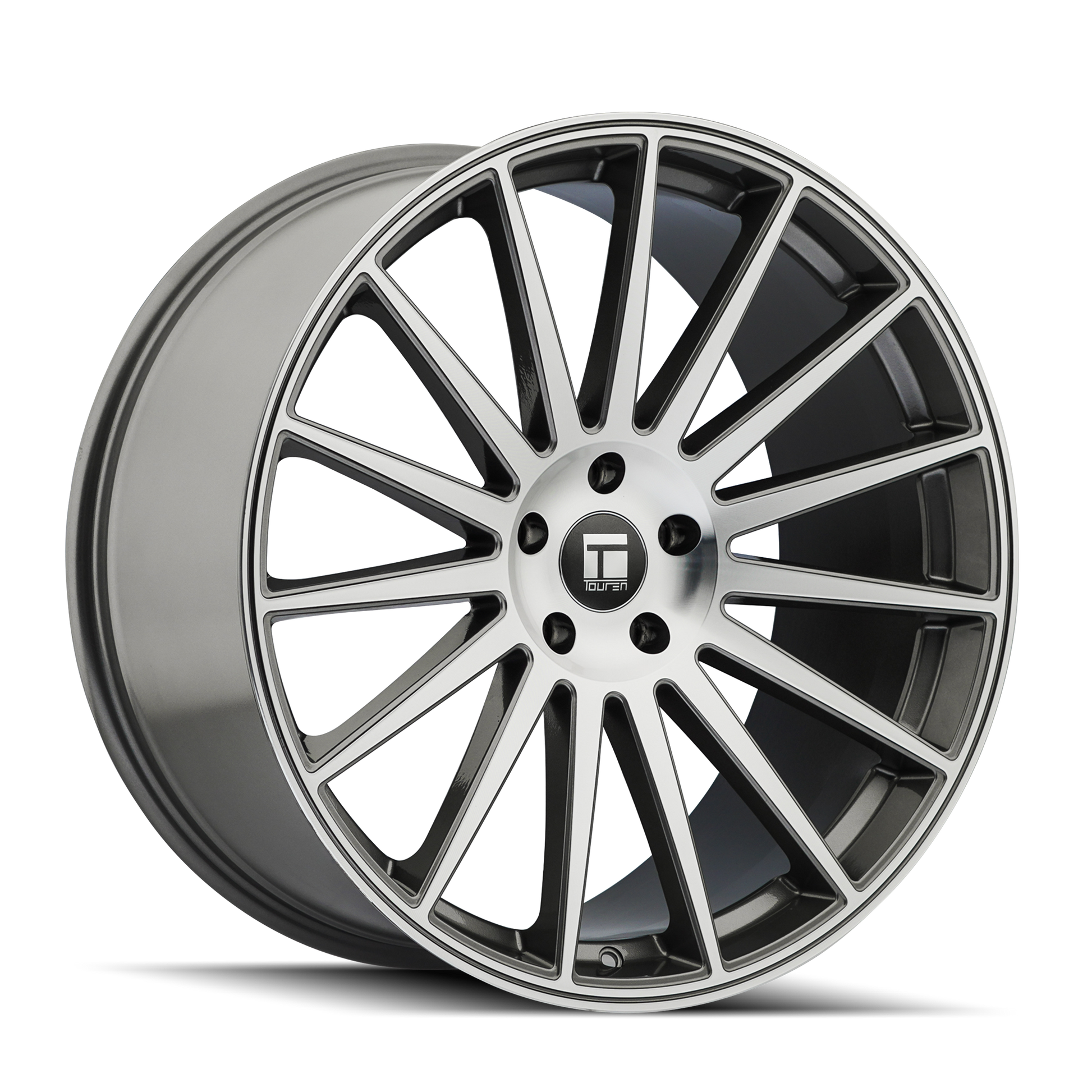 TWG TOUREN TR92 (3292) GLOSS GRAPHITE MACHINED 18X8 5-114.3 35MM 72.6MM