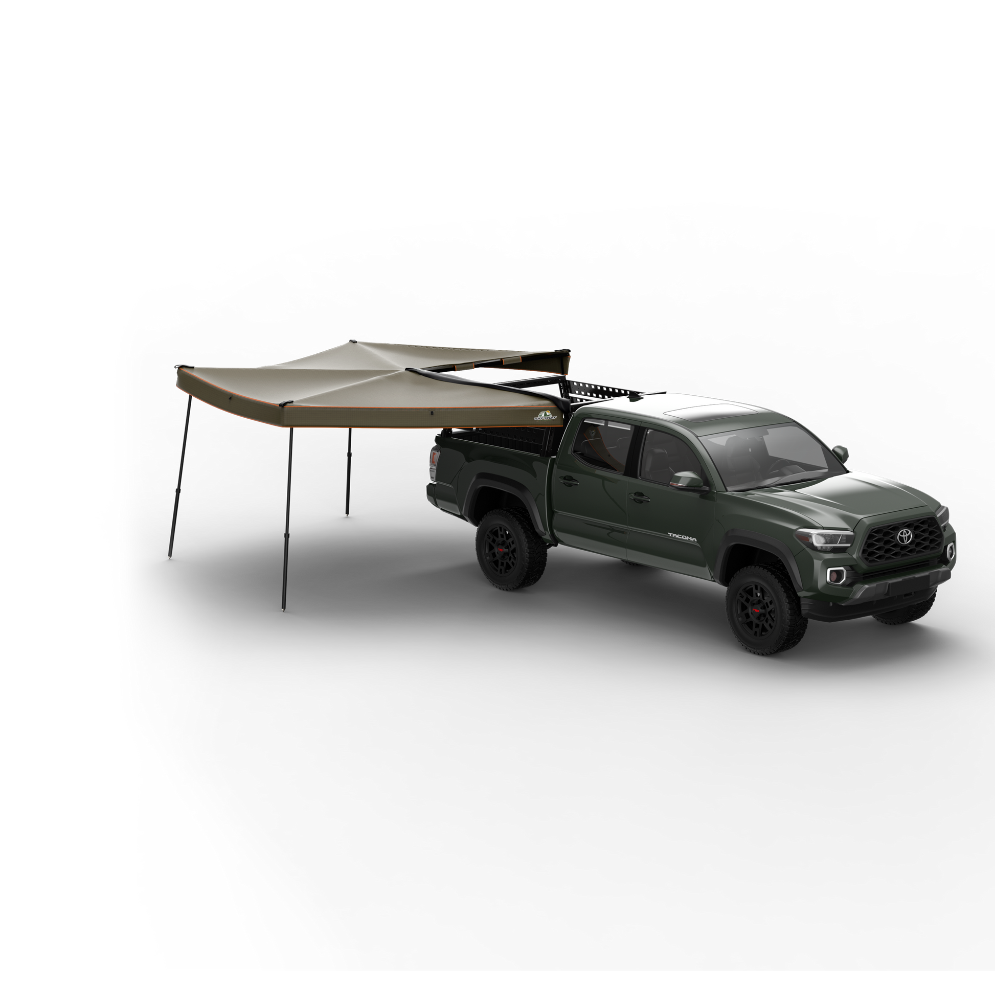 Tuff Stuff Overland Awning, 270 Degree, Compact, Passenger Side, Kit With Mounting Brackets