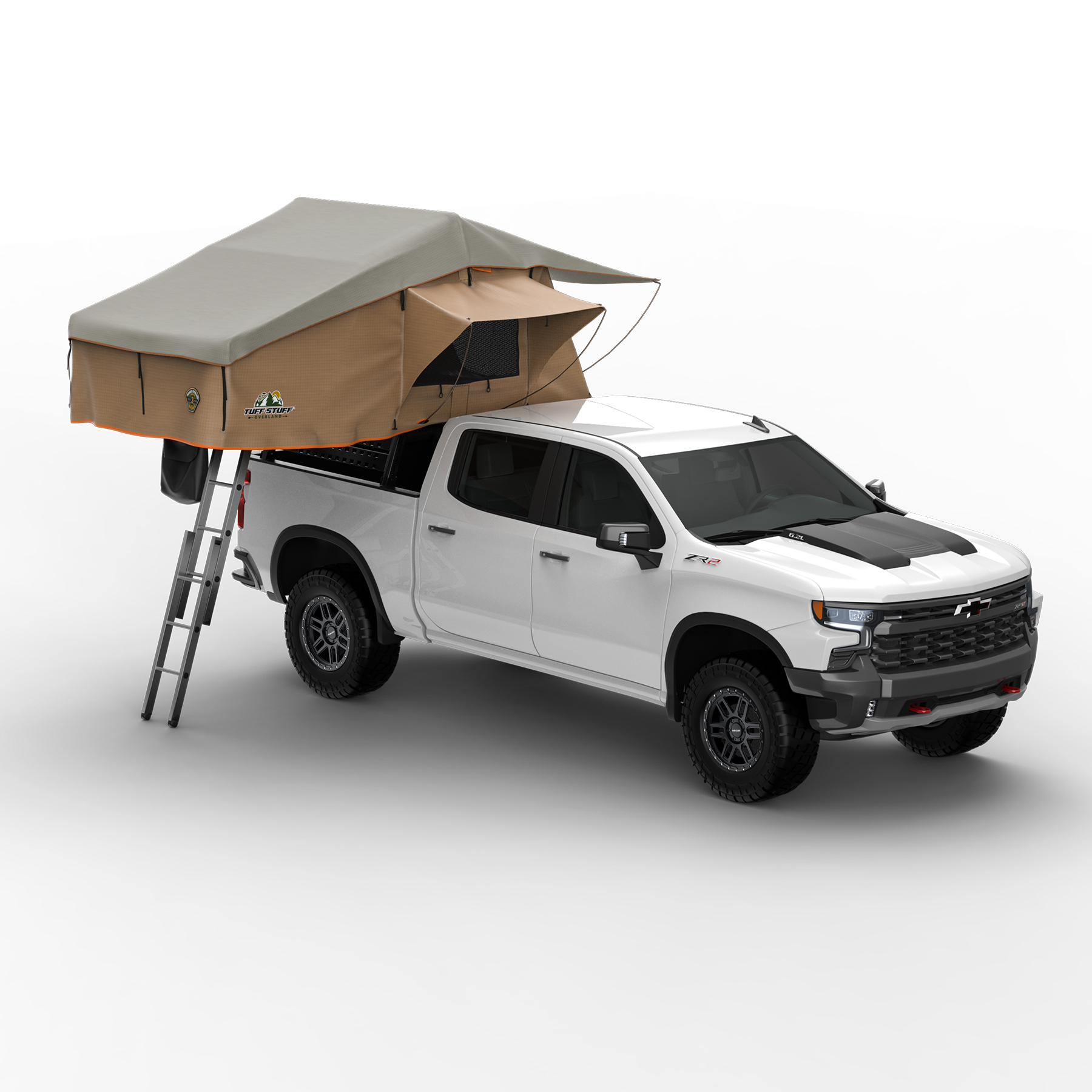 Tuff Stuff Overland Ranger Roof Top Tent, 3 Person, 65"