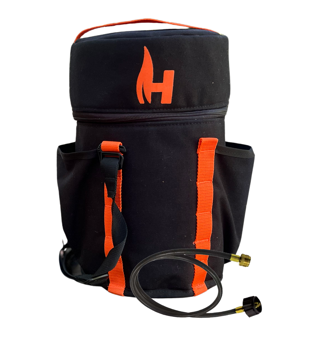 HitchFire 5LB Refillable Propane Tank with Optional Carrying Case