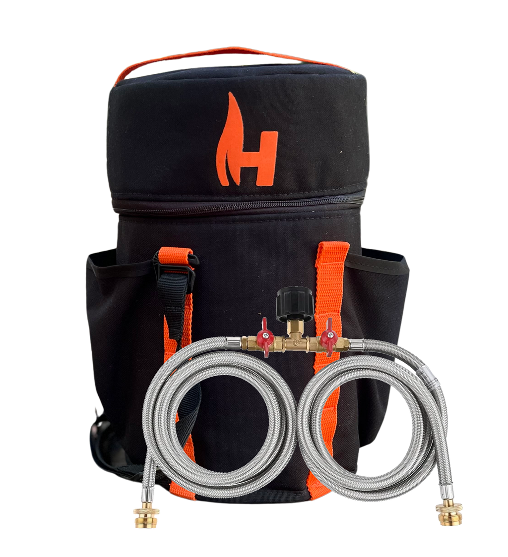 HitchFire 5LB Refillable Propane Tank with Optional Carrying Case