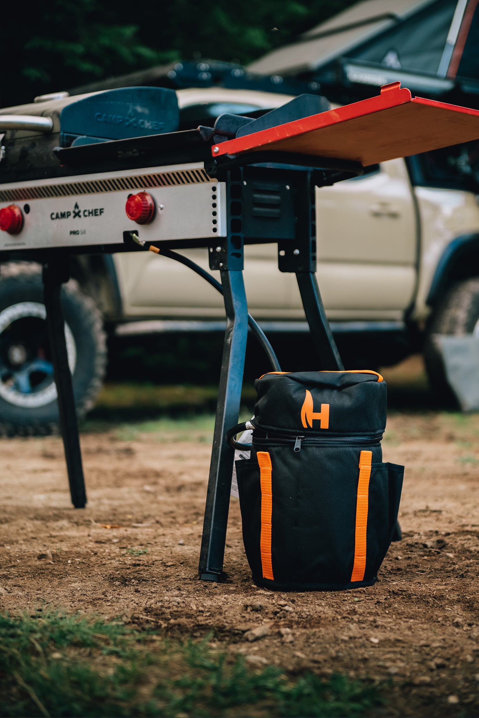 HitchFire 5LB Refillable Propane Tank with Optional Carrying Case