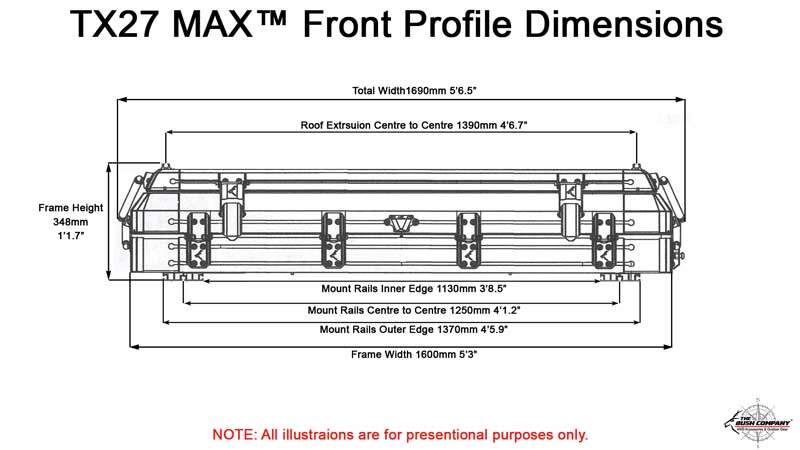 Hardshell Rooftop Tent Double Action TX27 MAX