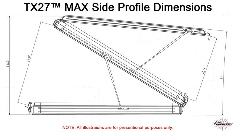 Hardshell Rooftop Tent Double Action TX27 MAX