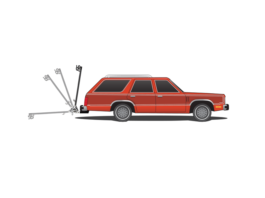 Lolo Racks 6 Bike Rack with Foot Activated Tilt
