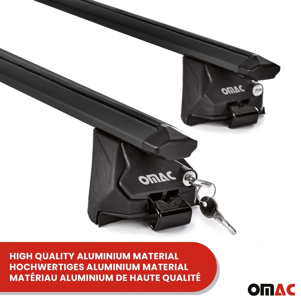 2015-2019 BMW X6 F16 Roof Rack Cross Bars Black