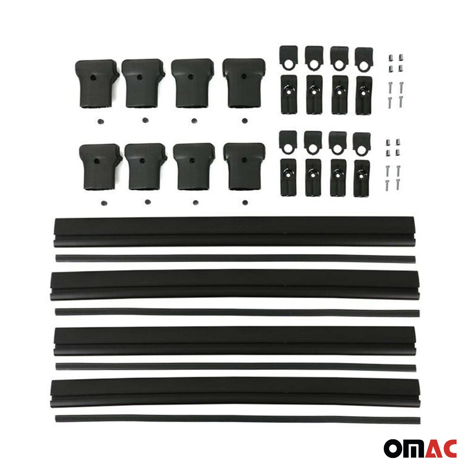 2015-2025 Ford Transit Roof Rack Cross Bars 4Pcs Black