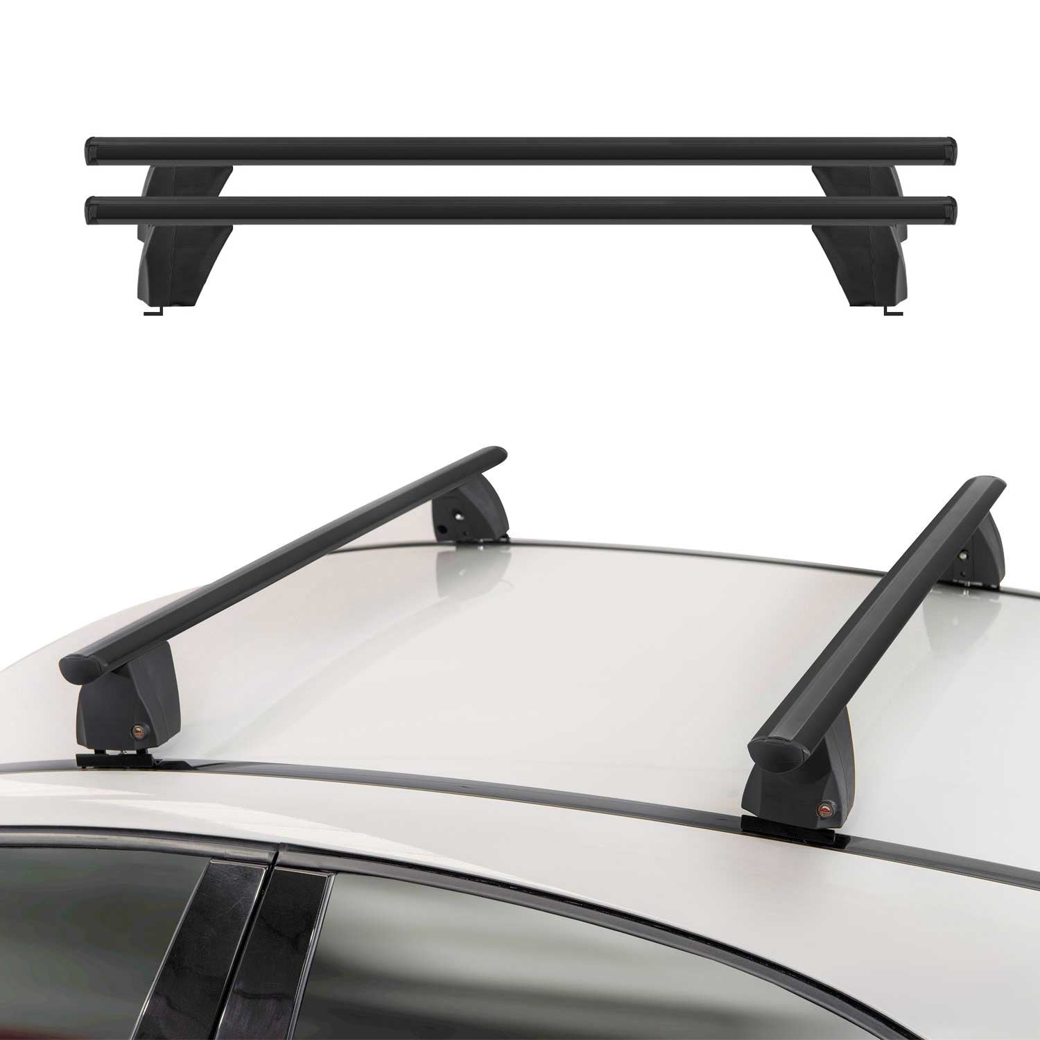 2010-2013 Ford Transit Connect Roof Rack Cross Bars Black