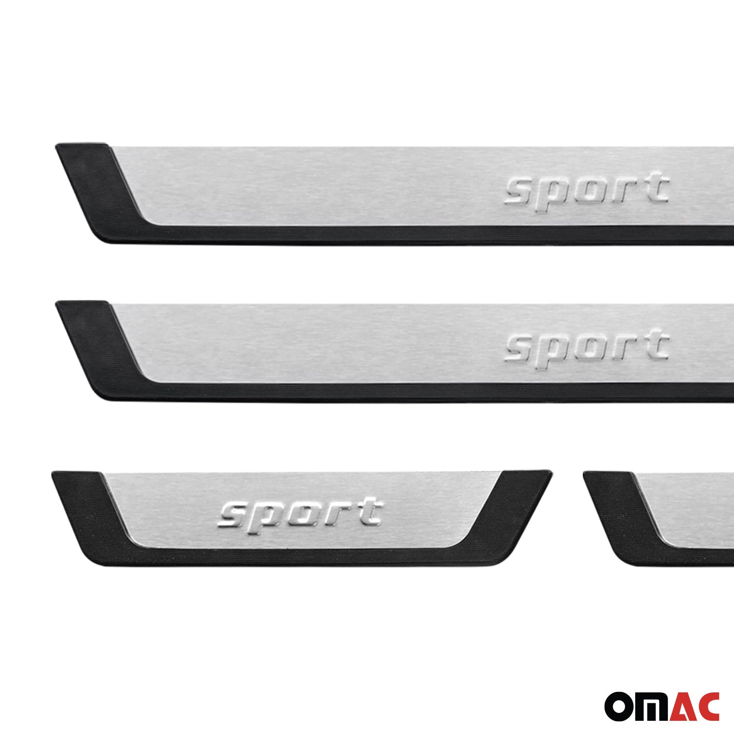 GMC Yukon Yukon XL 1500 Door Sill Scuff Plate Scratch Protector Sport Brushed Stainless Steel 4Pcs