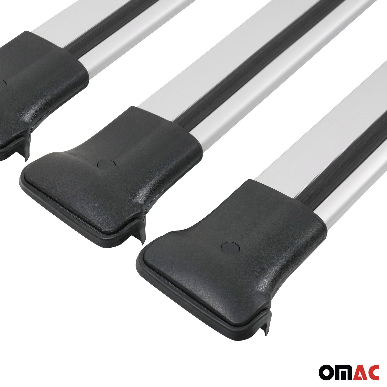 2015-2025 Ford Transit Roof Rack Cross Bars 3Pcs Silver