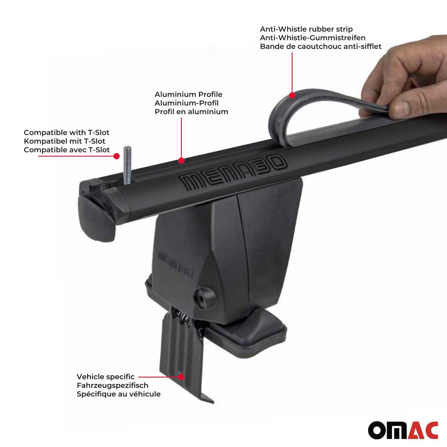 2016-2022 Lexus RX Roof Rack Cross Bars Black