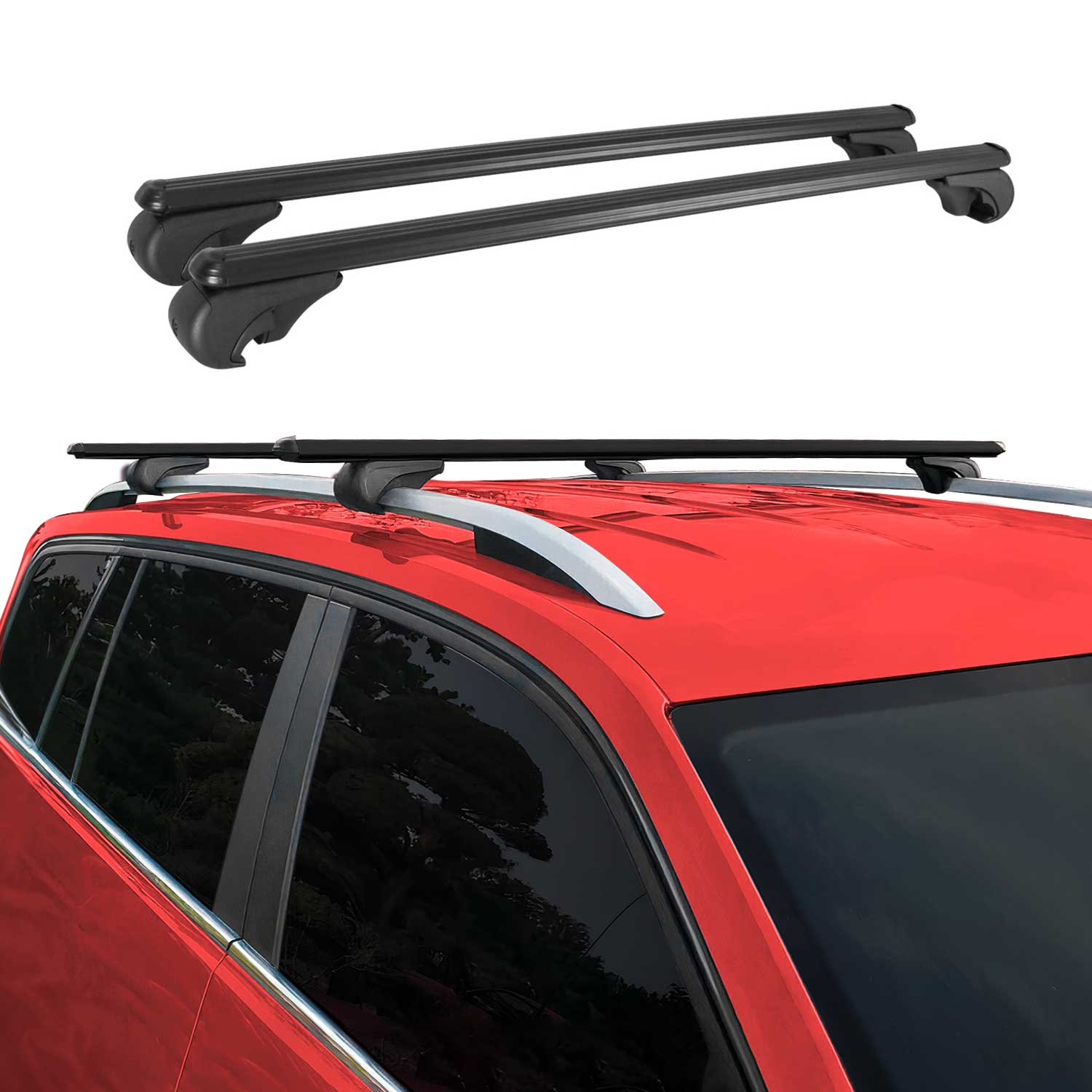 2006-2008 Lexus RX 400h Roof Rack Cross Bars Black