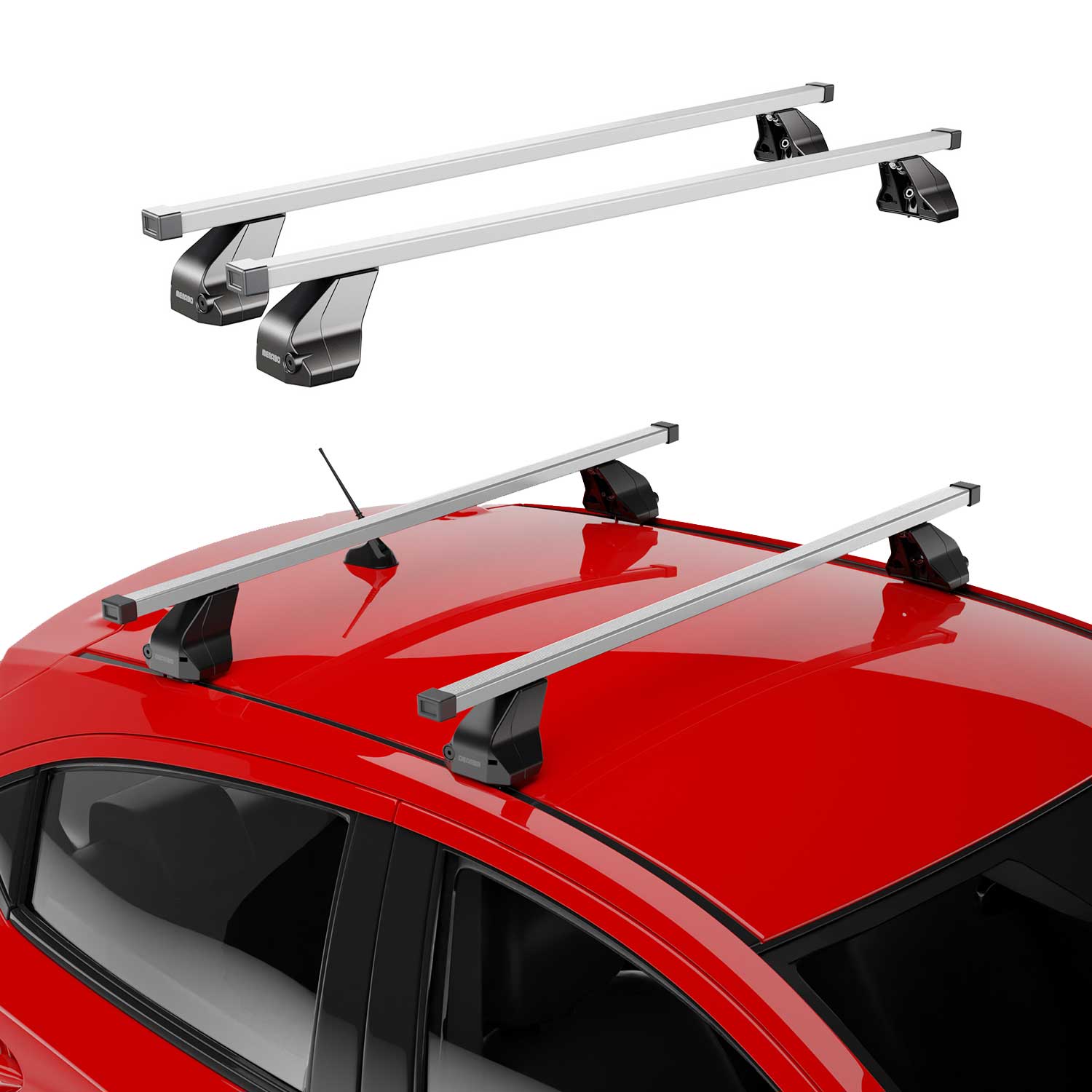 2022-2025 BMW 2 Series G42 Coupe G87 Roof Rack Cross Bars Silver
