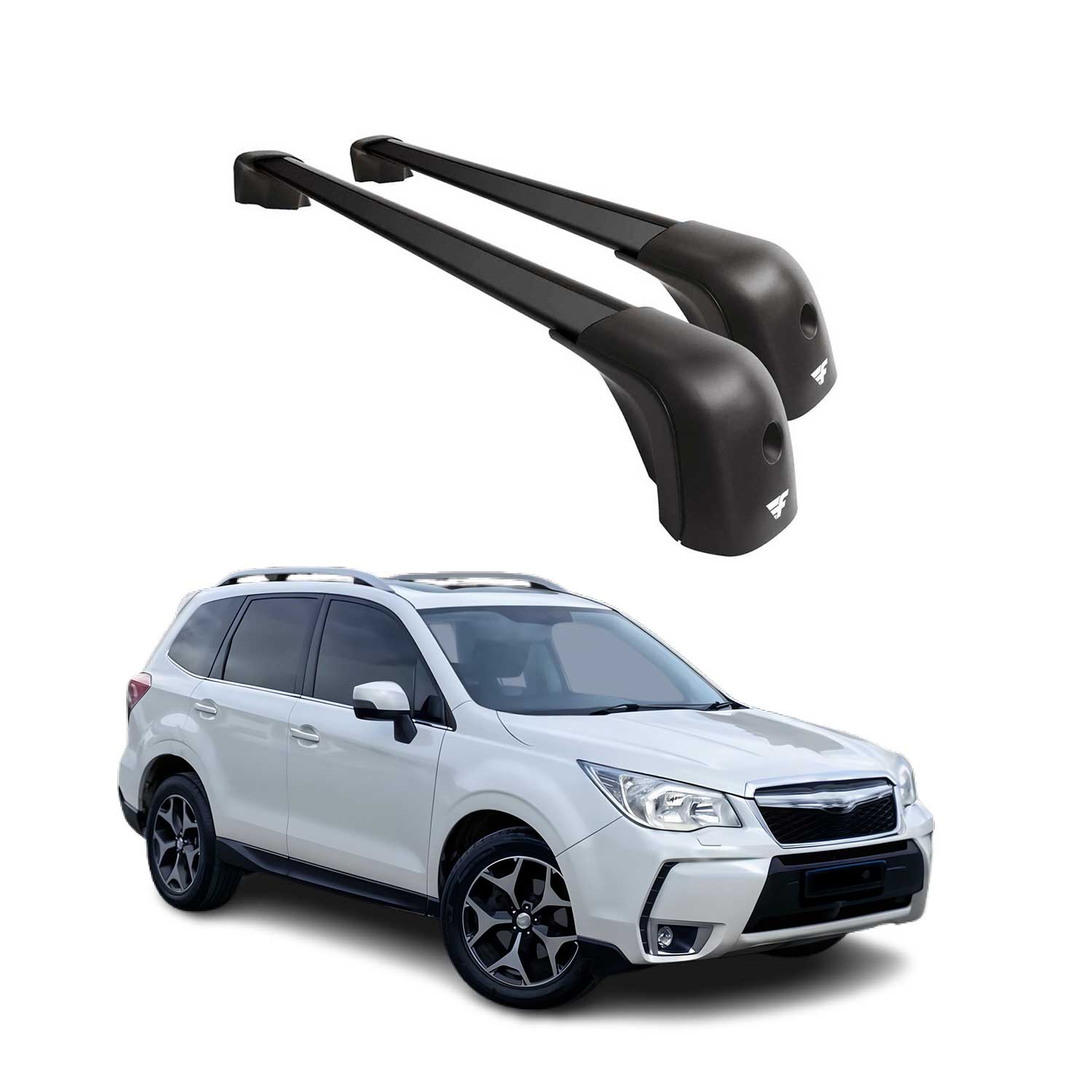 2009-2019 Subaru Forester OE Style Roof Racks Cross Bars Black