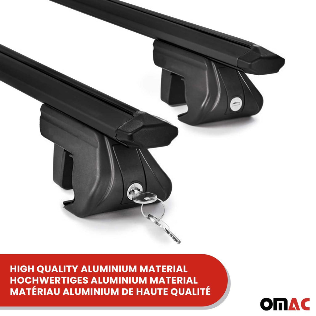 2023-2025 Kia Sportage Roof Rack Cross Bars Black Luggage Carrier 2 Pcs