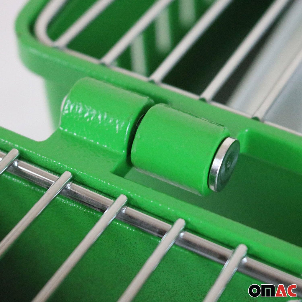 Green Portable Charcoal BBQ Grill Outdoor Camping 13 Pcs