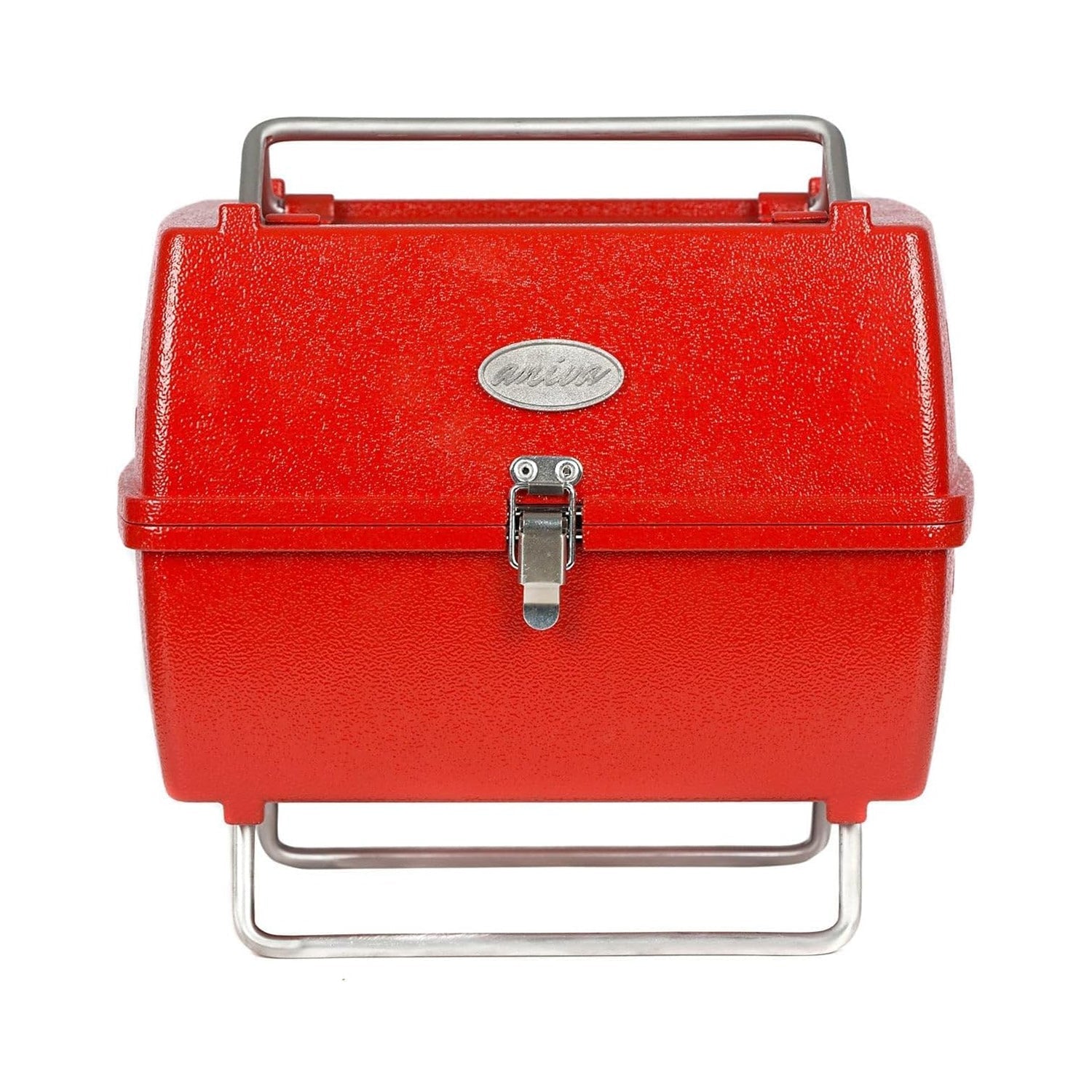 Red Portable Charcoal BBQ Grill Outdoor Camping 13 Pcs
