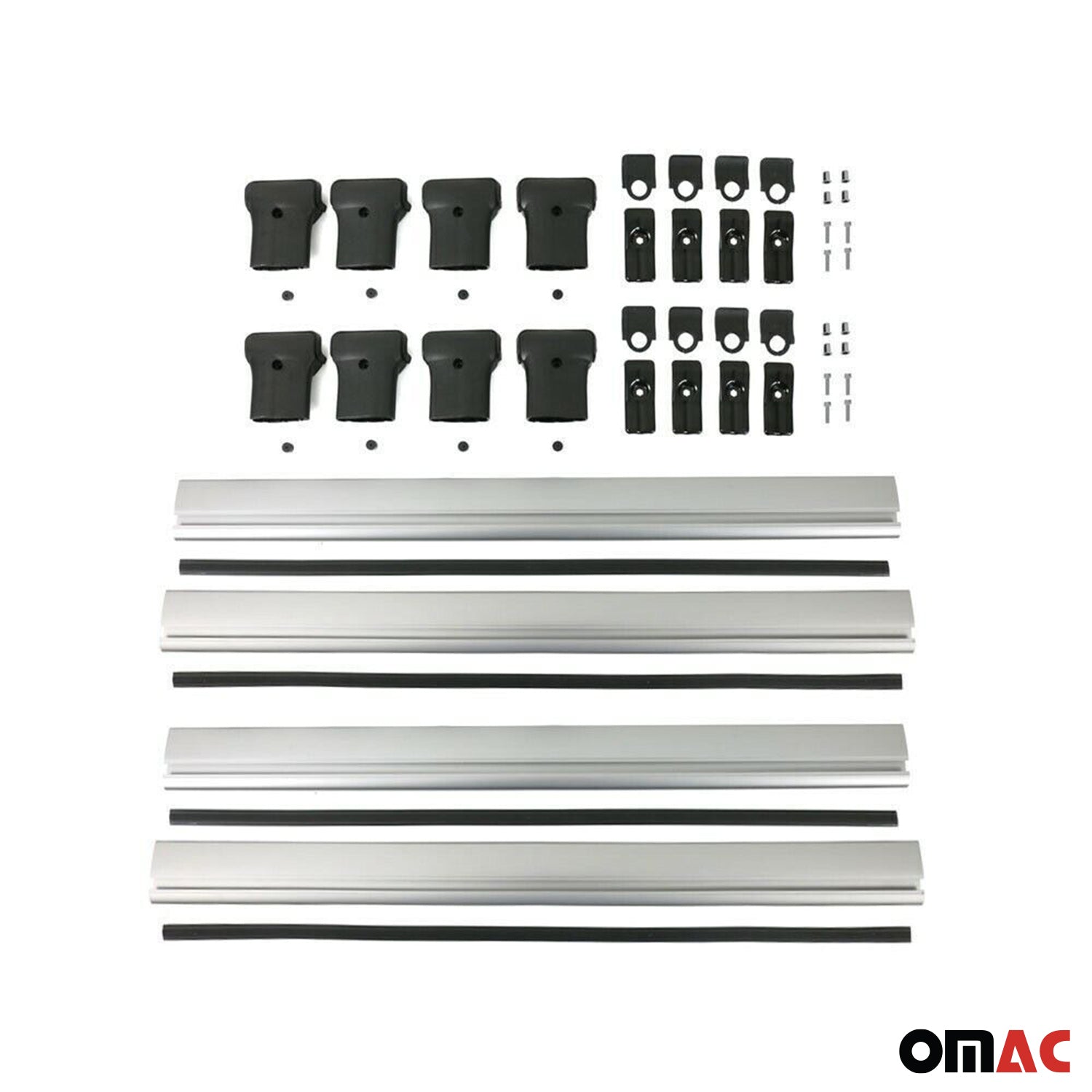 2015-2025 Ford Transit Roof Rack Cross Bars 4Pcs Silver
