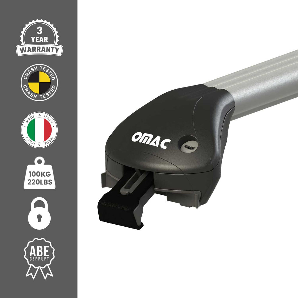 2024-2025 Chevrolet Trax Roof Rack Cross Bars Luggage Carrier Alu Silver