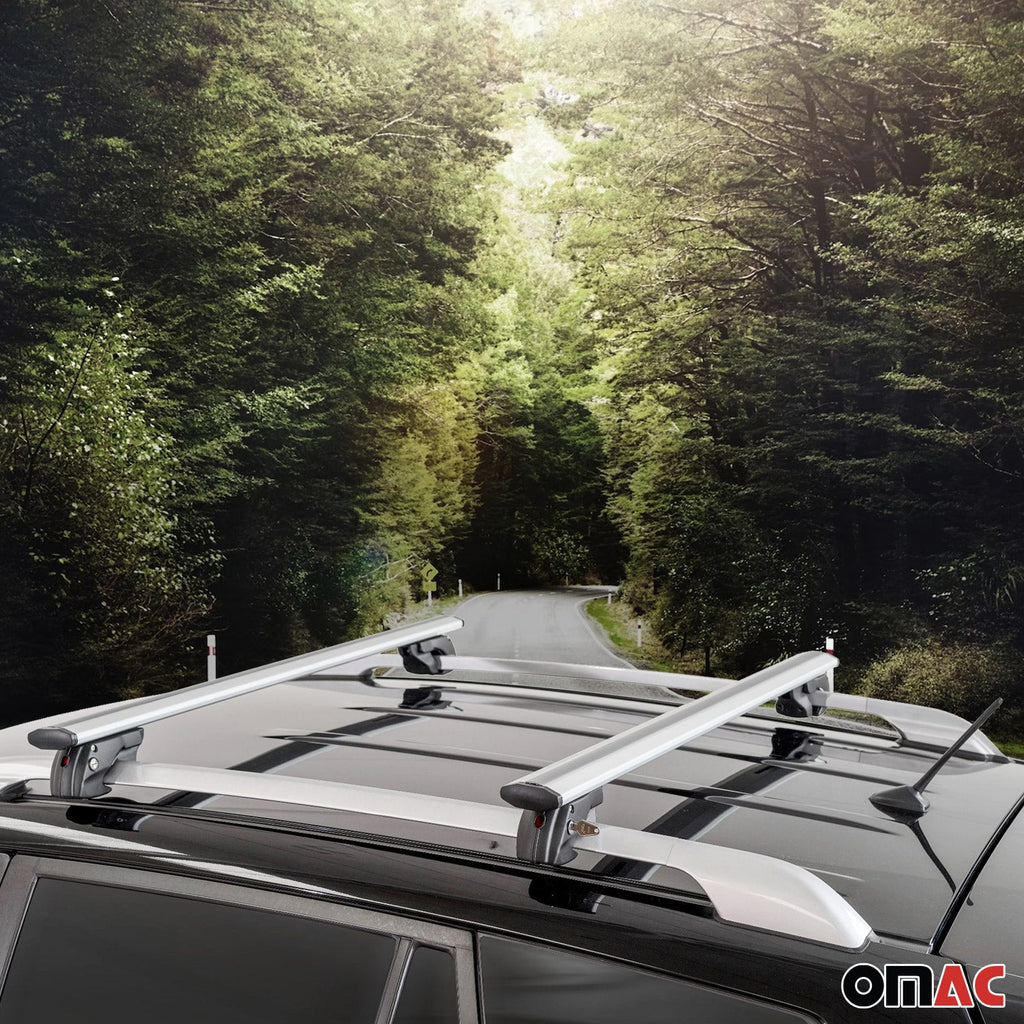 1997-2002 Kia Sportage Roof Rack Cross Bars Silver