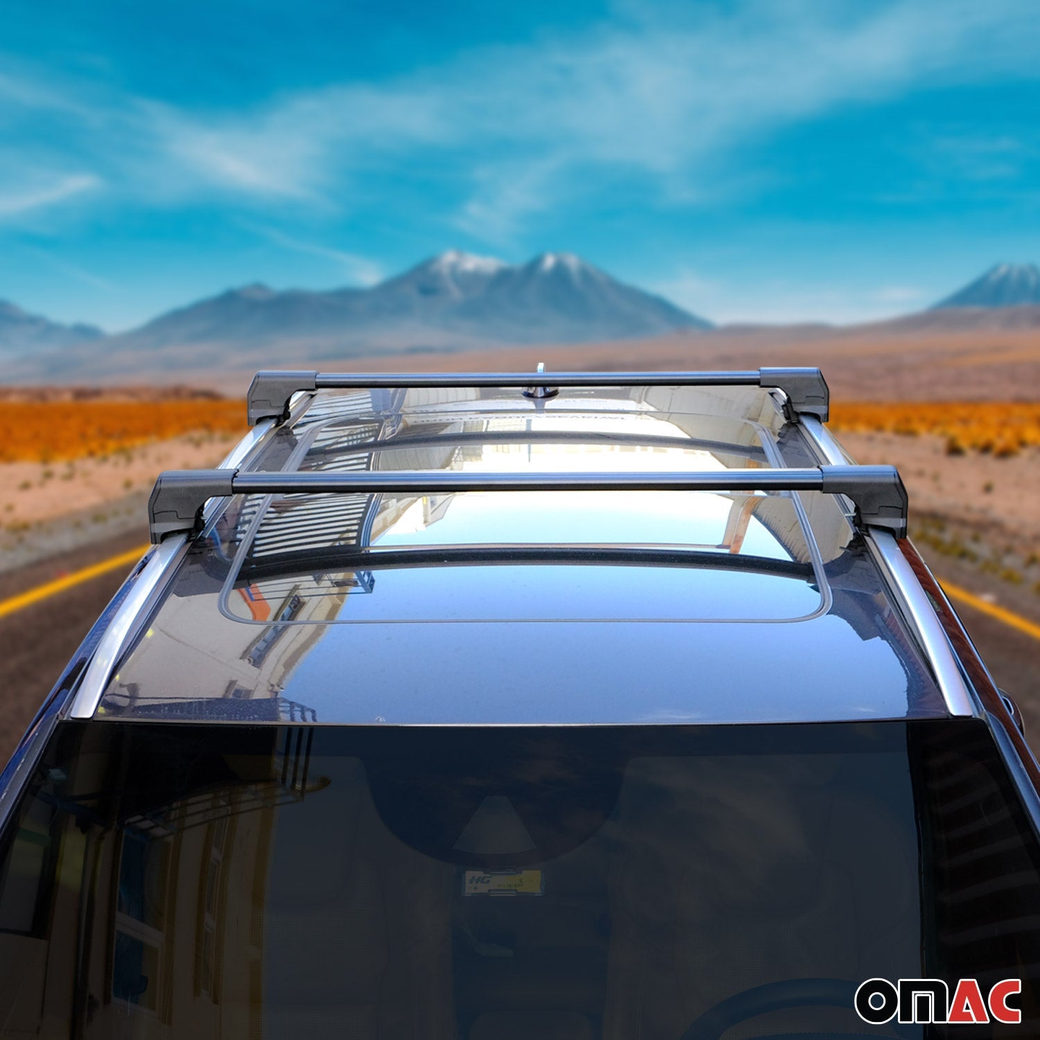 2022-2025 Lexus LX 600 Roof Rack Cross Bars Luggage Carrier Alu Black 2Pcs