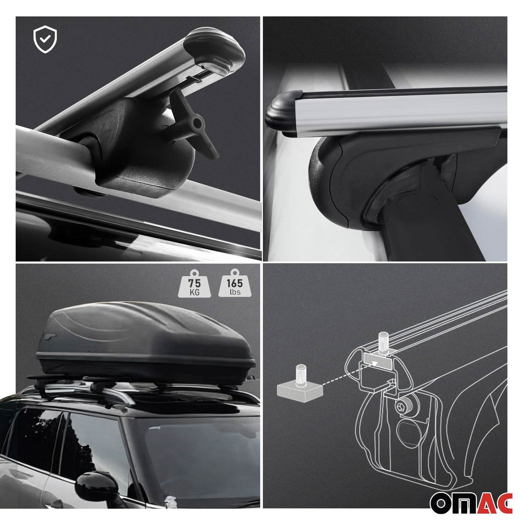2023-2025 Kia Sportage Roof Rack Cross Bars Silver