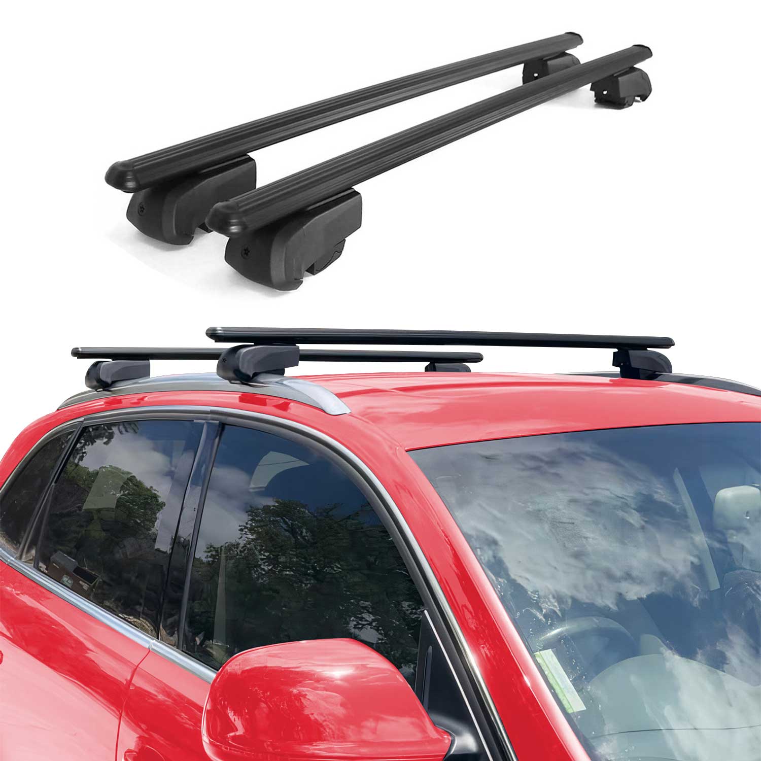 2020-2023 Toyota Yaris Cross Roof Rack Cross Bars Black