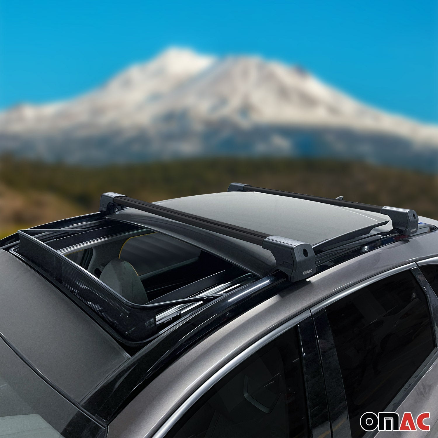 2022-2025 Lexus LX 600 Roof Rack Cross Bars Luggage Carrier Alu Black 2Pcs