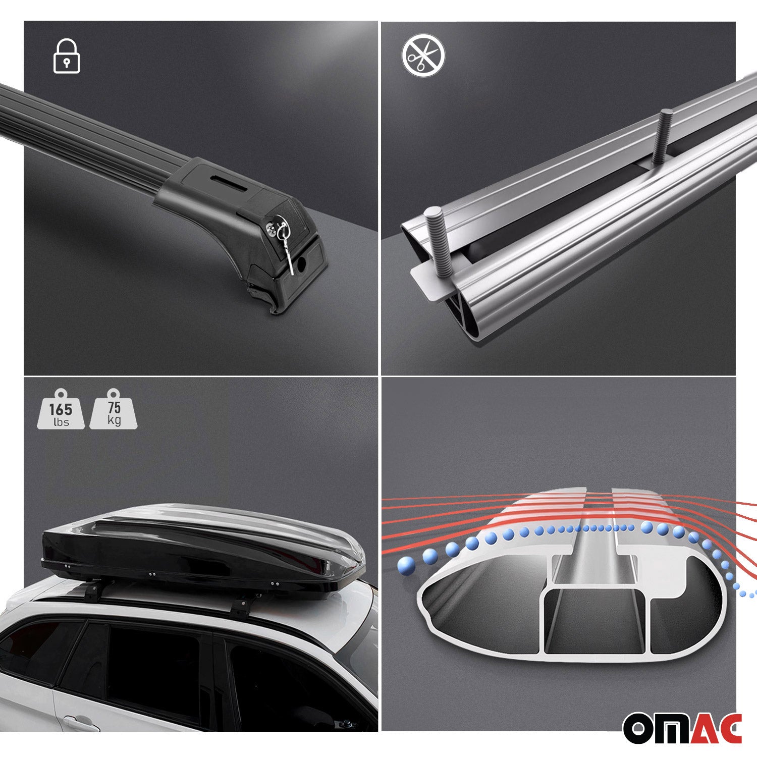 Roof Racks Cross Bars Luggage Carrier for BMW X3 F25 2011-2017