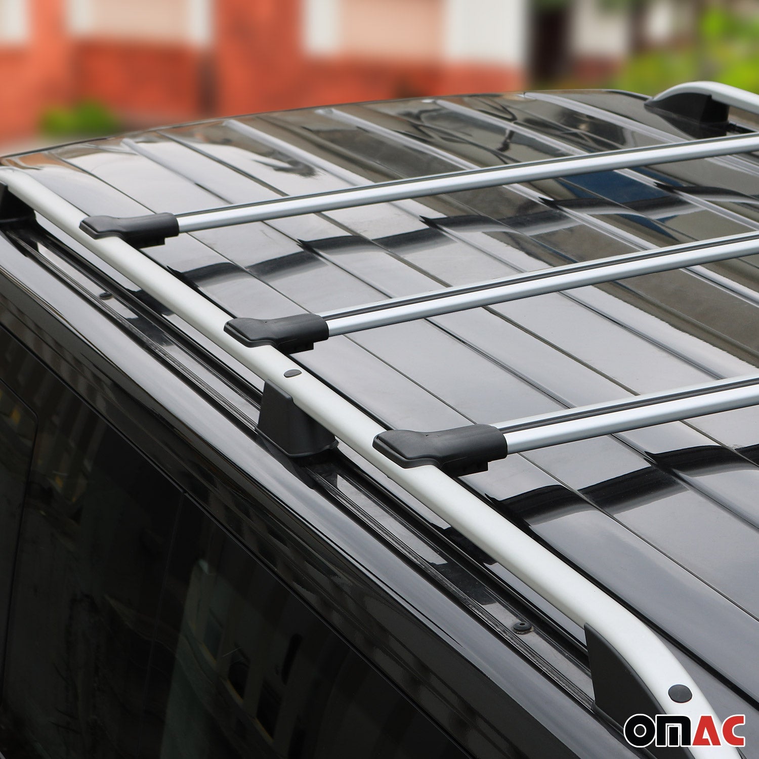 2015-2025 Ford Transit Roof Rack Cross Bars 3Pcs Silver