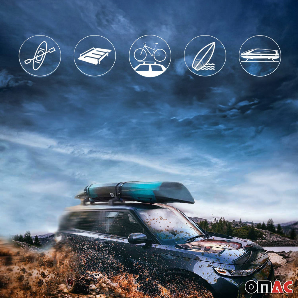 2020-2022 Kia Soul Roof Rack Cross Bars Silver