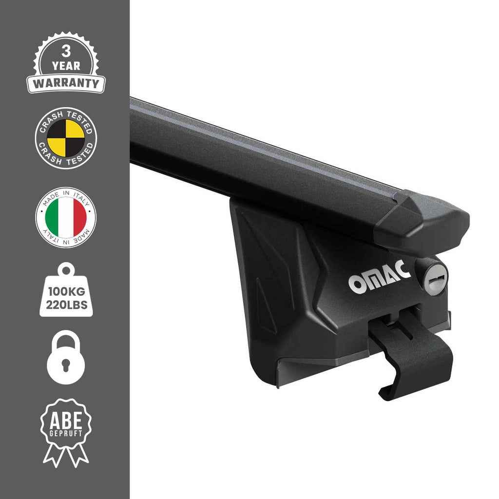 2019-2024 Subaru Crosstrek Hybrid Roof Rack Cross Bars Black
