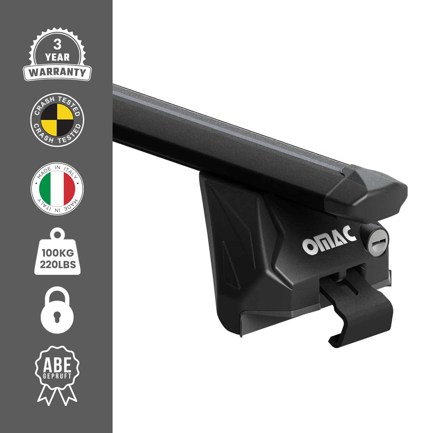 2019-2024 Subaru Crosstrek Hybrid Roof Rack Cross Bars Black