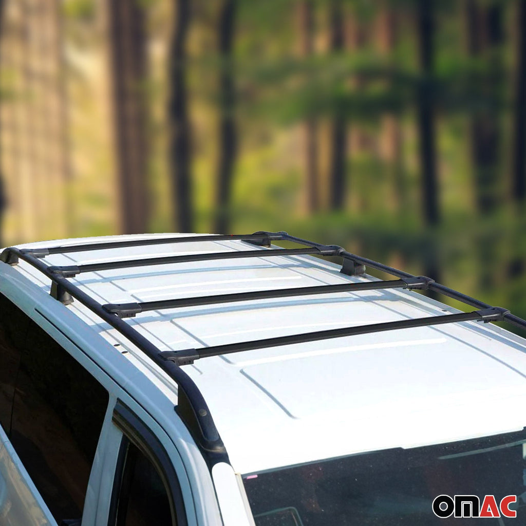 2015-2025 Ford Transit Roof Rack Cross Bars 4Pcs Black