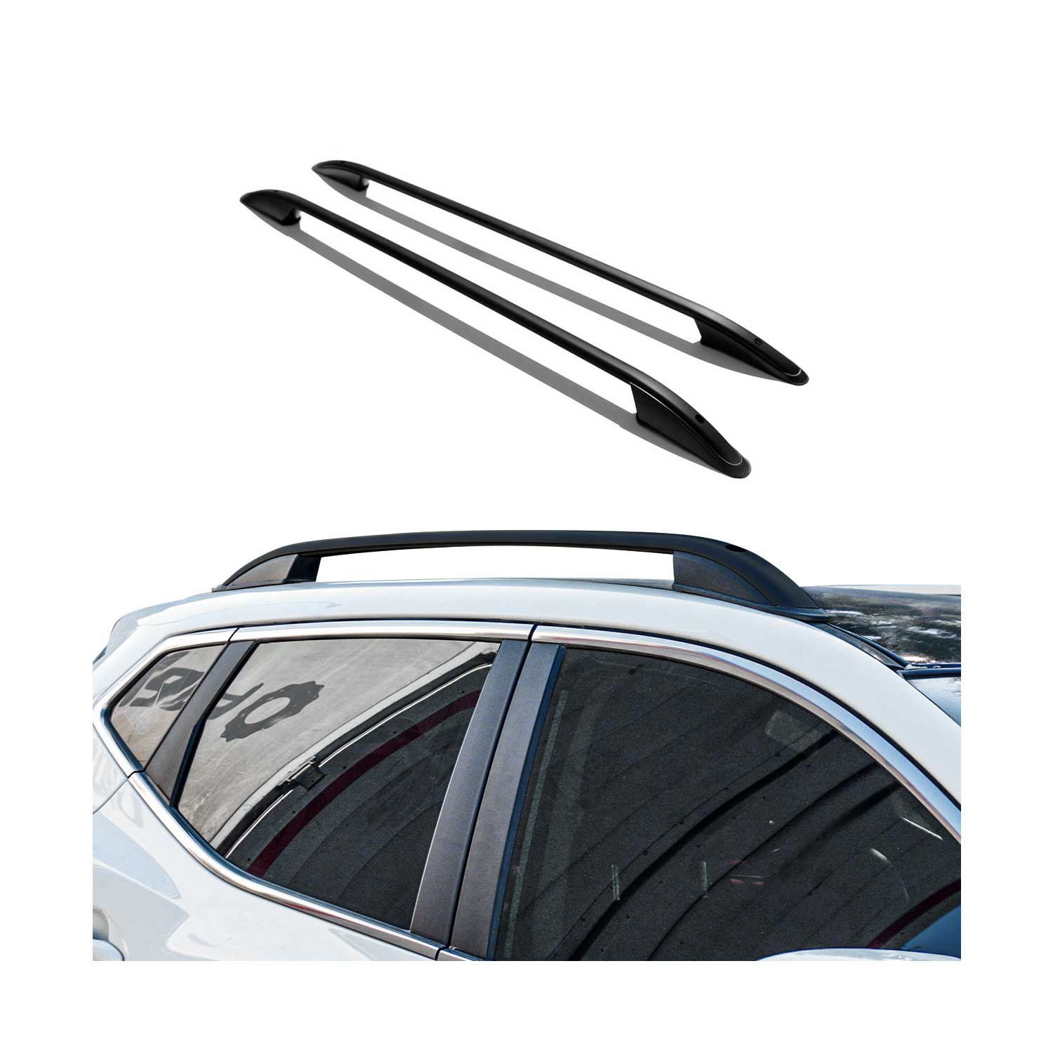 2006-2009 Land Rover Range Rover Sport Roof Rack Rails Side Rails Black