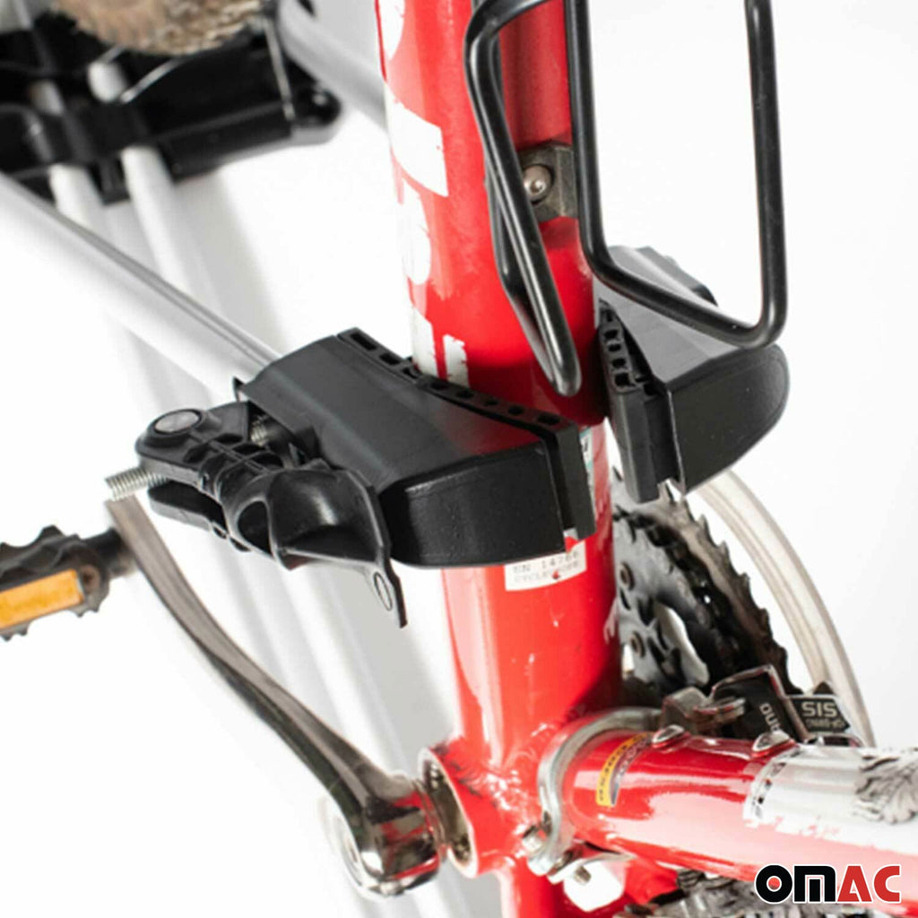 Bike Rack Mount Bicycle Carrier Lightweight Durable Steel Silver