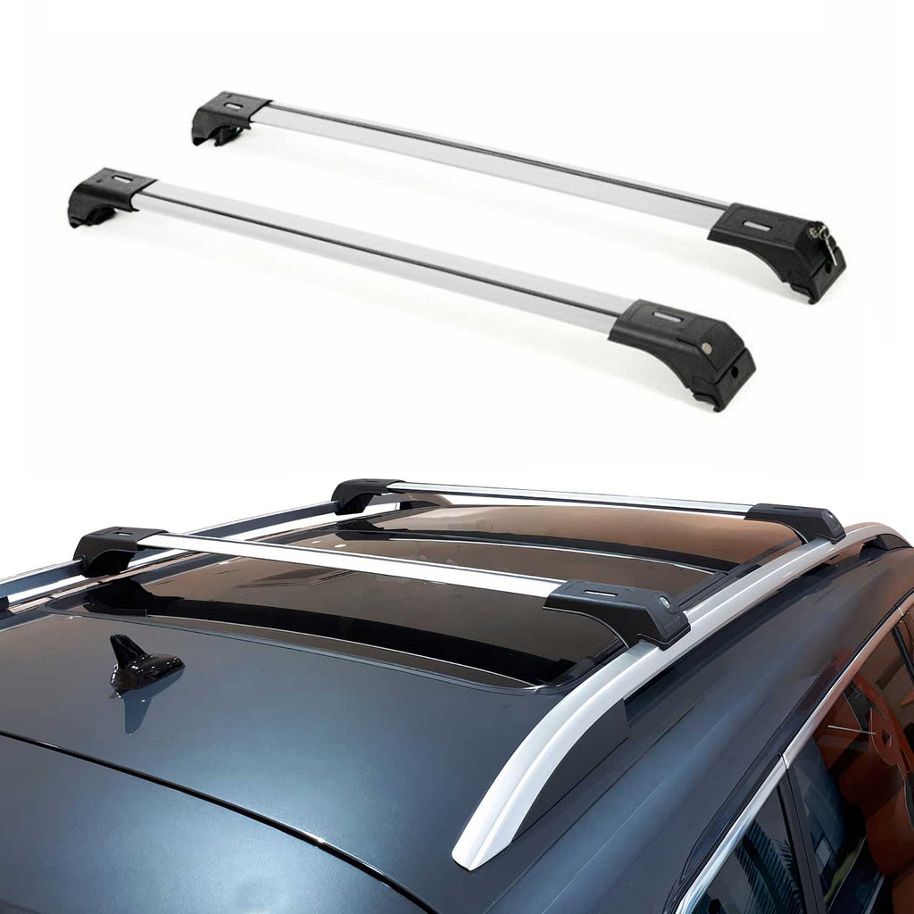 2011-2016 Kia Sportage Roof Rack Cross Bras Luggage Carrie Gray 2 pieces