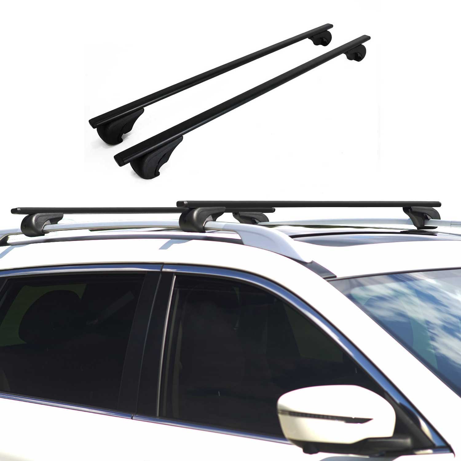 2006-2008 Lexus RX 400h Roof Rack Cross Bars Black