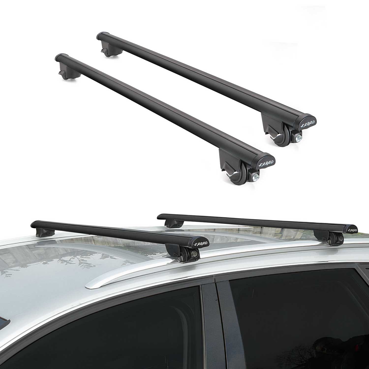 2018-2023 BMW X2 F39 Roof Rack Cross Bars Black