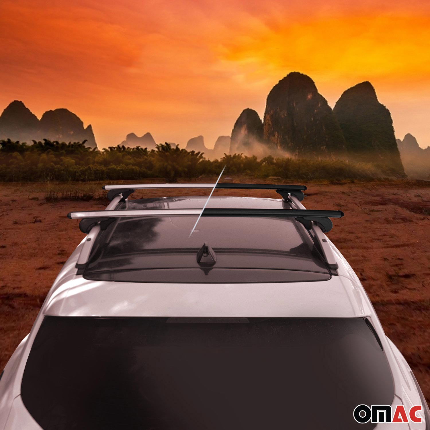 2000-2014 GMC Yukon XL 1500 Roof Rack Cross Bars Silver