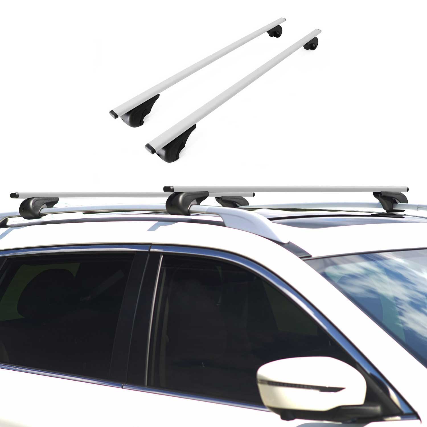 2006-2008 Lexus RX 400h Roof Rack Cross Bars Silver