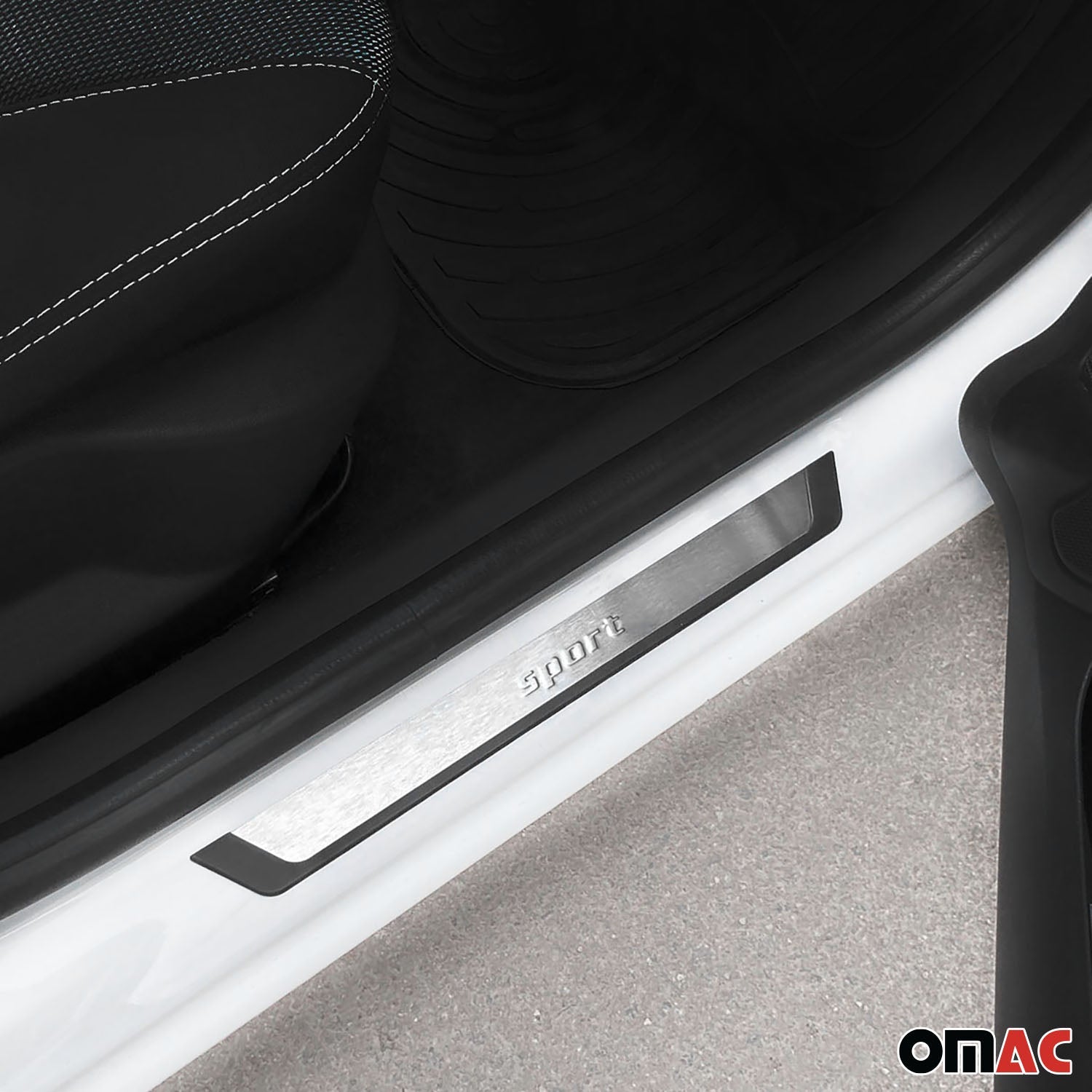GMC Yukon Yukon XL 1500 Door Sill Scuff Plate Scratch Protector Sport Brushed Stainless Steel 4Pcs