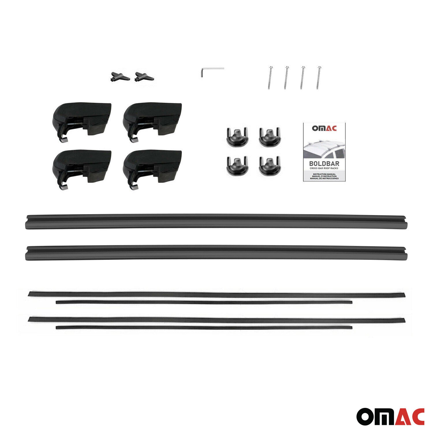 2020-2025 Hyundai Palisade Roof Rack Cross Bars Black