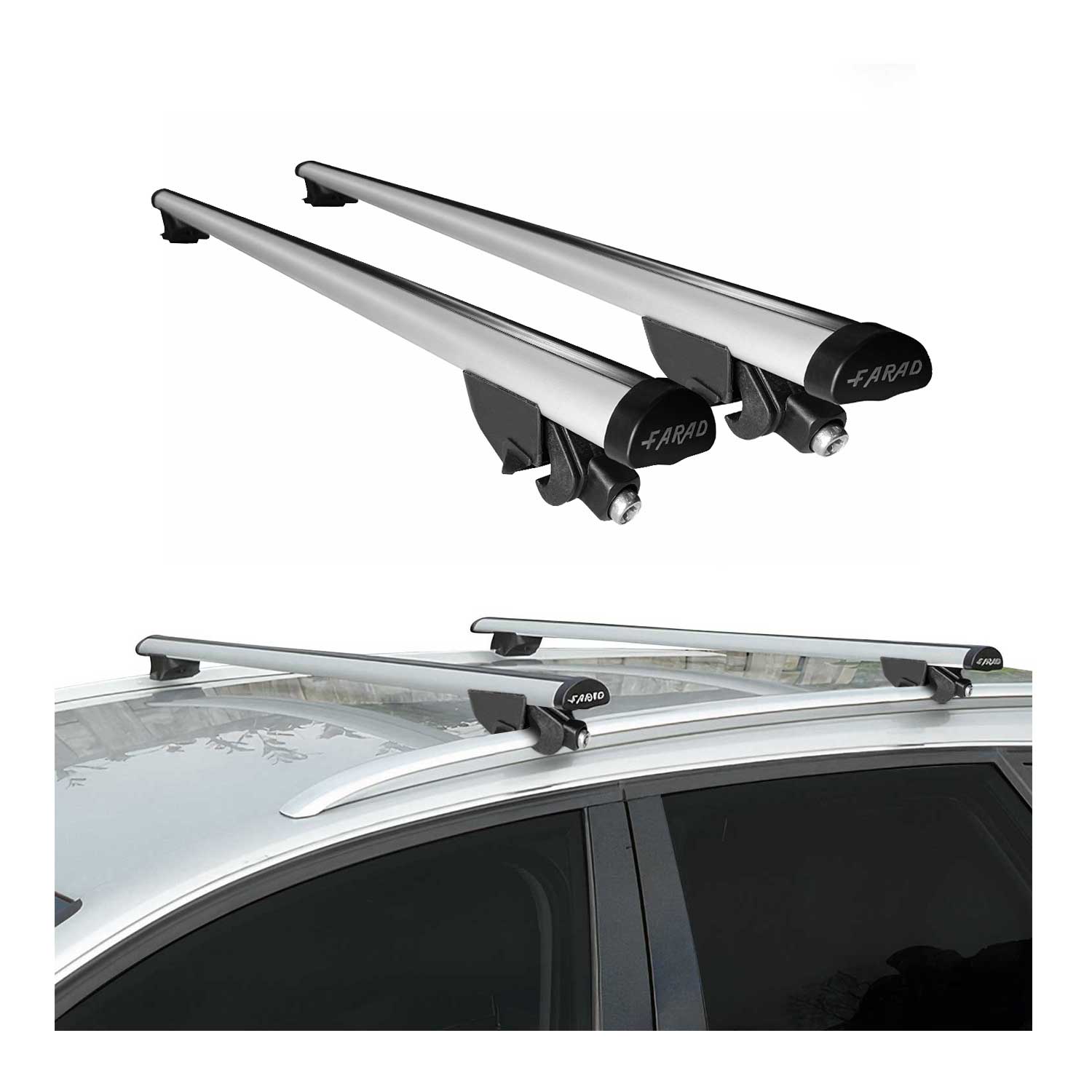 2015-2018 BMW X4 F26 Roof Rack Cross Bars Silver