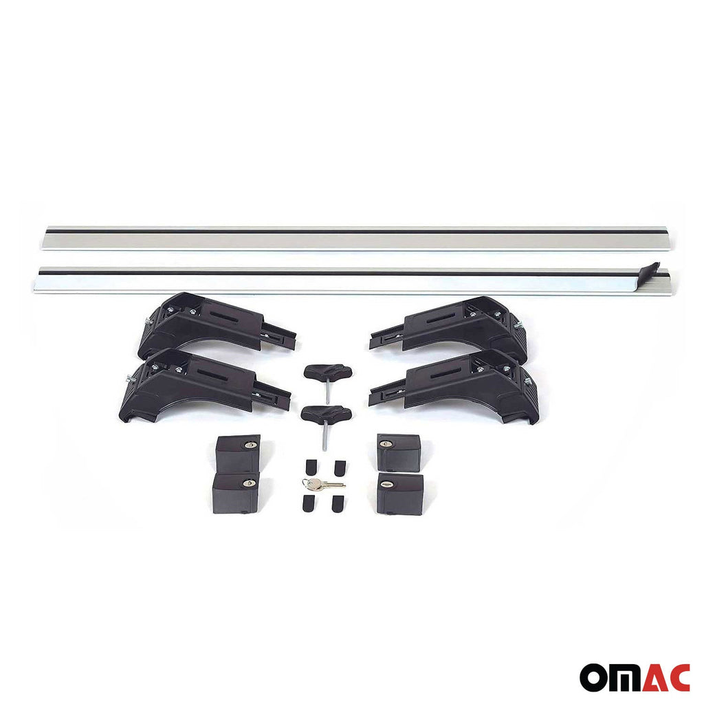 2011-2016 Kia Sportage Roof Rack Cross Bras Luggage Carrie Gray 2 pieces
