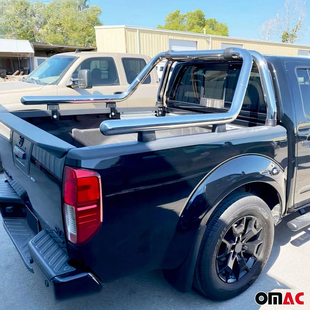 2019-2023 Ford Ranger Sport Bar Truck Bed Chase Roll Bar Stainless Steel Silver 1Pc