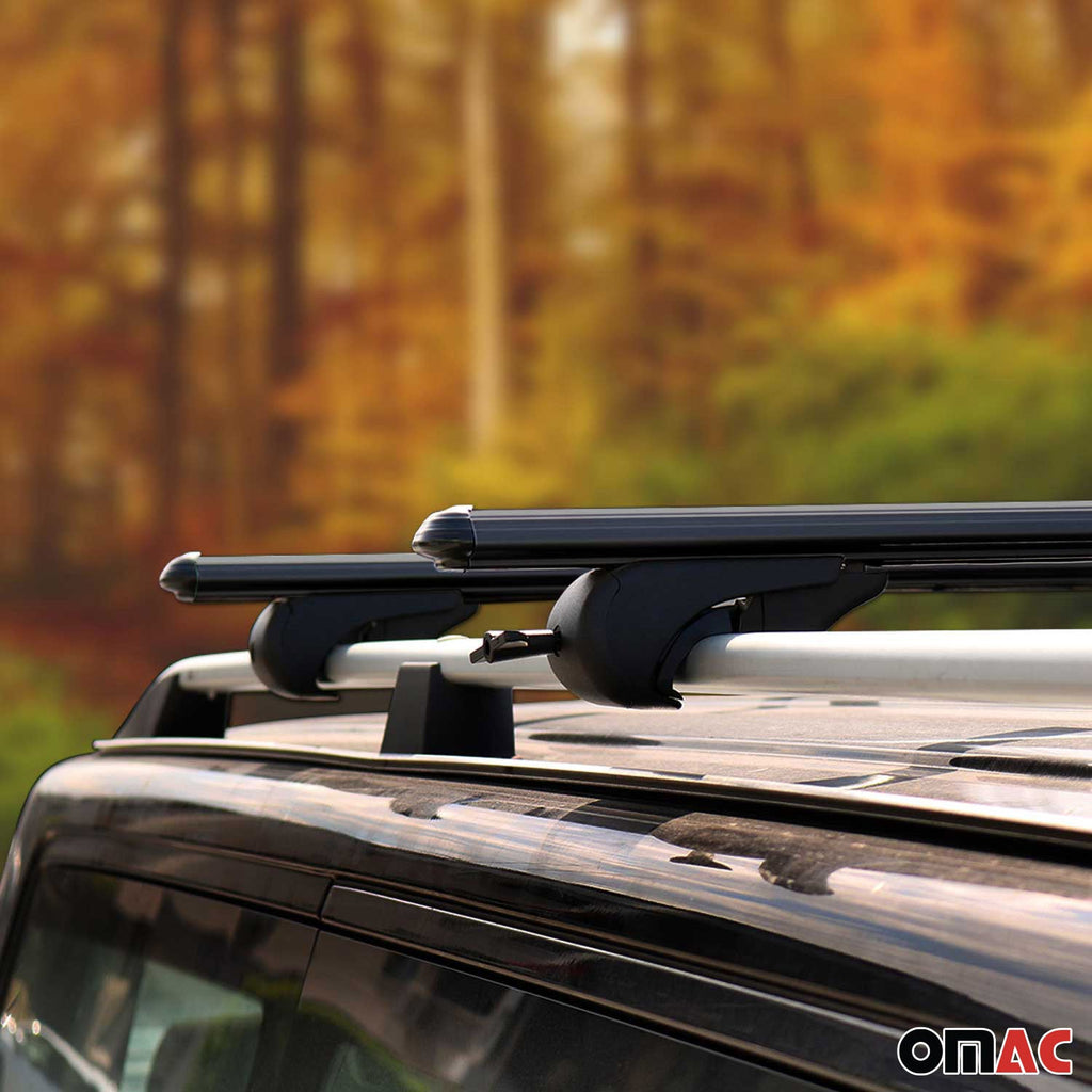 2005-2010 Kia Sportage Roof Rack Cross Bars Black