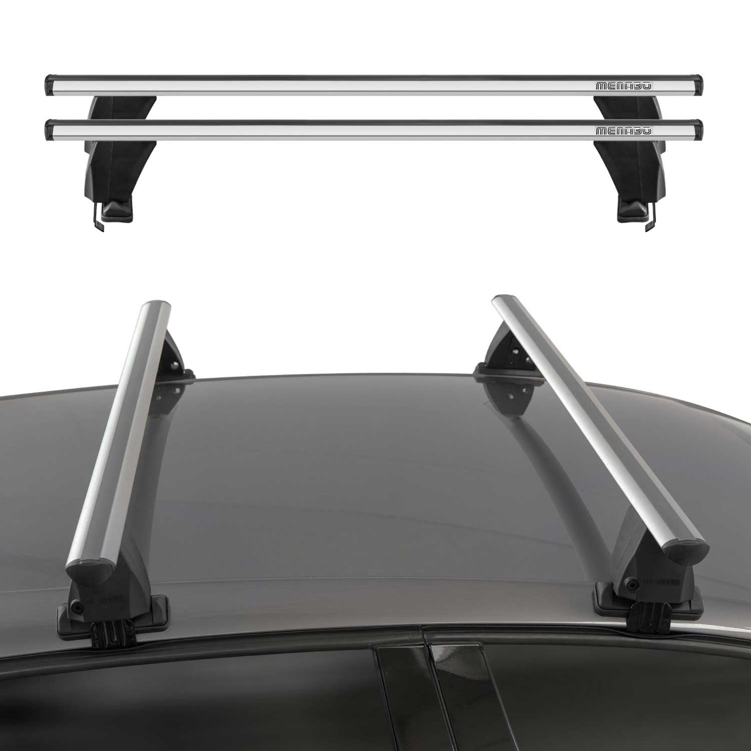 2006-2013 Lexus IS Roof Rack Cross Bars Silver