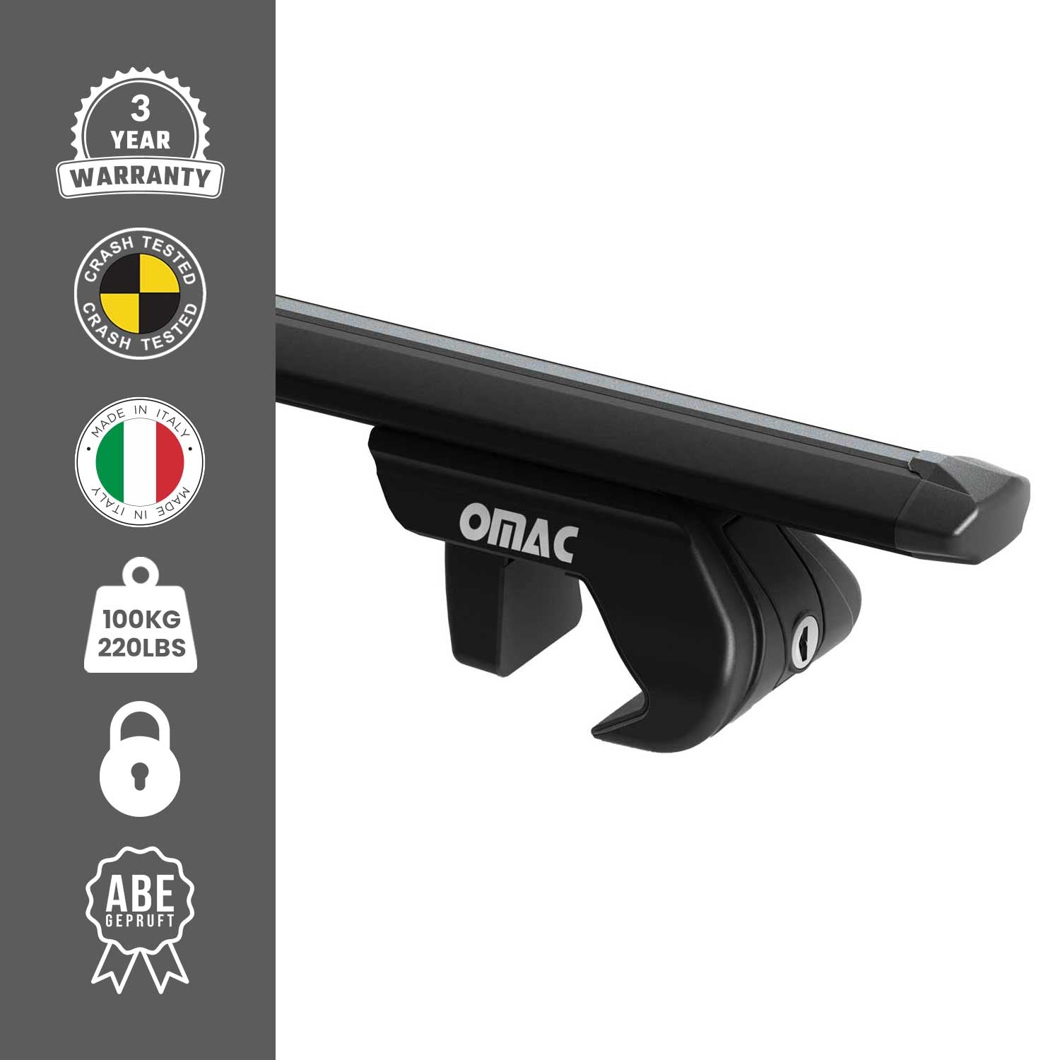 2003-2015 Lexus RX Roof Rack Cross Bars Black